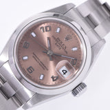 ROLEX Rolex Oyster Peacher Date 79160 Women's SS Watch Automatic Pink Shape A-Rank Used Silgrin