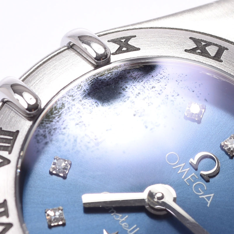 OMEGA オメガ レディース腕時計 コンステレーション シンディクロフォード 1563.86 16Pダイヤ ブルー文字盤 クォーツ