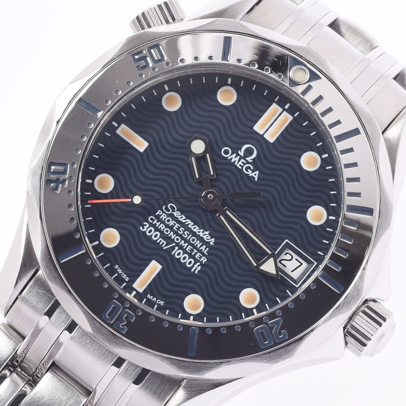 OMEGA Omega Seamaster Professional 2552.80 Boys SS Watch Automatic Current Navy Dynx A-Rank Used Silgrin