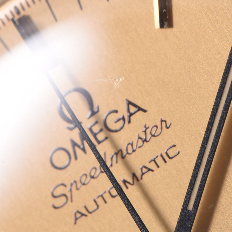 OMEGA Omega Speed ​​Master 3310.10 Men's GP / Leather Watch Automatic Gold Letterbook A-Rank Used Silgrin