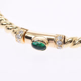 Mouawad Mouird Women's K18YG / Emerald / Diamond Bracelet A-Rank Used Silgrin