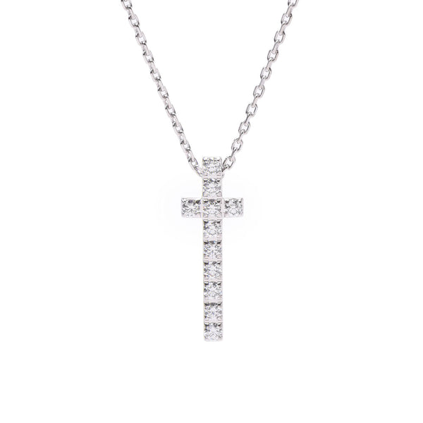 Pianet Piaget limelite cross K18 WG / diamond necklace