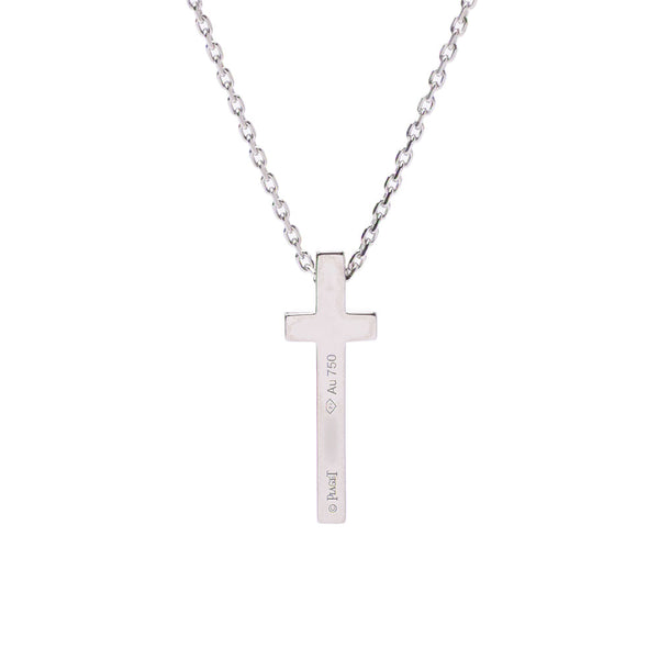 Pianet Piaget limelite cross K18 WG / diamond necklace