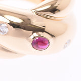 Cartier Santos ladies K18 YG / diamond ring ring