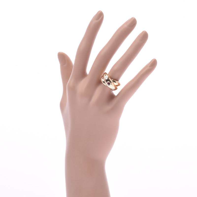 Cartier Santos ladies K18 YG / diamond ring ring