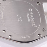 CHANEL シャネル J12 33mm 12Pダイヤ H1628 レディース 白セラミック/SS 腕時計 クオーツ 白文字盤 Aランク 中古 銀蔵