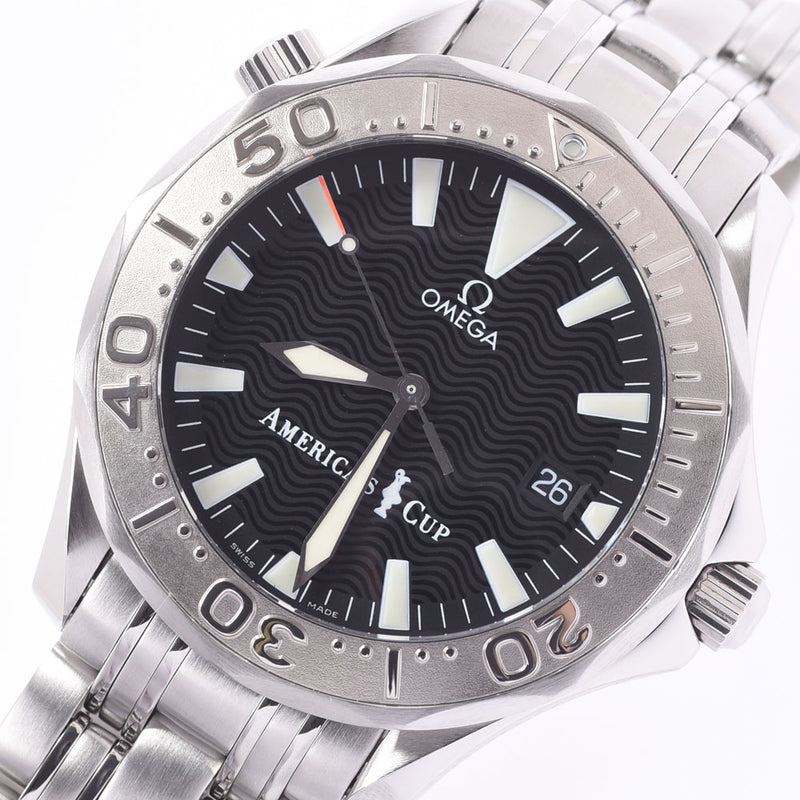 OMEGA Omega Seamaster 300 America's Cup 2533.50 Men's WS/SS Watch Automatic Winding Black Dial A Rank Used Ginzo
