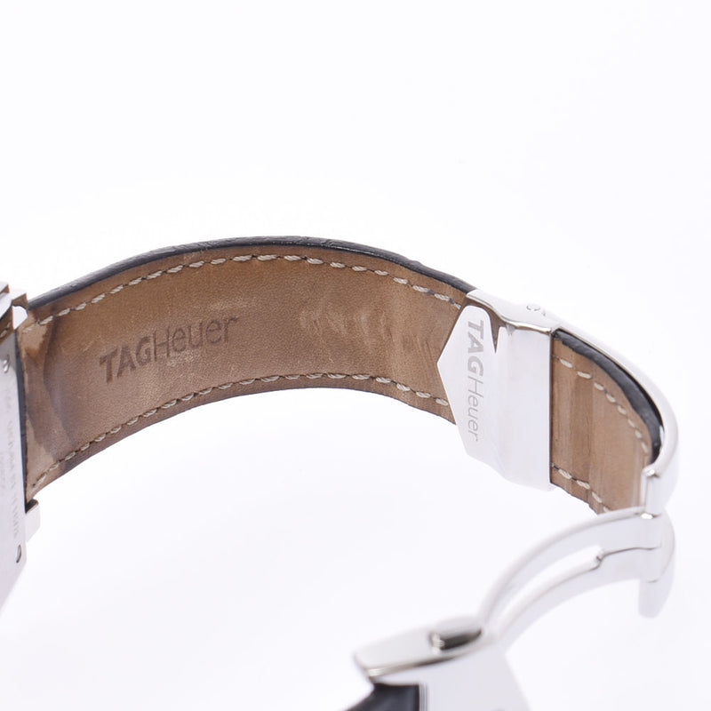 TAG HEUER タグホイヤー モナコ クロノグラフ CW2113-0 メンズ SS/革 腕時計 自動巻き 青文字盤 ABランク 中古 銀蔵