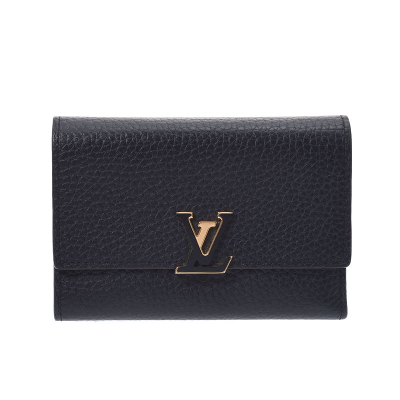 ルイヴィトンポルトフォイユ カプシーヌ コンパクト ノワール/ホットピンク レディース 三つ折り財布 M62157 LOUIS VUITTON 中古  – 銀蔵オンライン