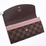 LOUIS VUITTON, Louis Viton, Port-forie, Normandy, Normandy, Magnolia, N61262, Ladies, Damiae, Canvas, long wallet, A-used silver storey.