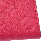 路易威登路易威登Monogram Amprant Portfoille艾米莉热粉色M62371女式Monogram Anplant Long Wallet A-Rank使用水池