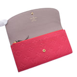 Louis Vuitton Monogram amplence pour le Eule Emily hot pink m62371 women's Monogram amplent Long Wallet