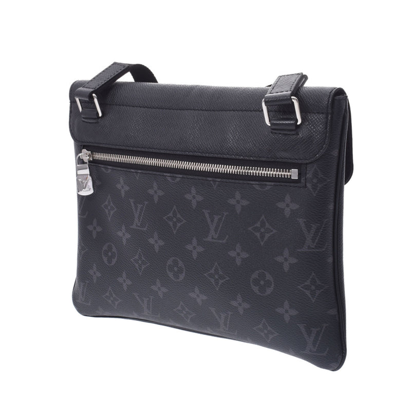 LOUIS VUITTON ルイヴィトン タイガラマ フラップ メッセンジャー モノグラム レザー ショルダー バッグ ブラック M30413