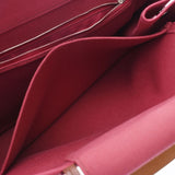 Hermes Hermes Cover PM 2way Bag Bordeaux（左右2012年左右）男女皆宜的Towal Reminidier皮革手提袋A-Rank使用Silgrin