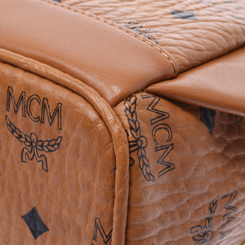 MCM MCM Moem Backpack Mini Study Cognac Women's Leather Rucks Dai Pack A rank used Sink