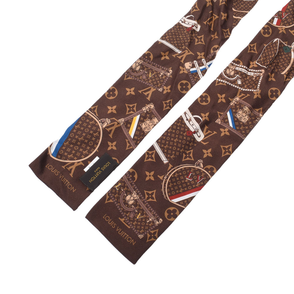 ルイヴィトン Louis Vuitton シルクスカーフ ブラウン Louis Vuitton ルイヴィトン モノグラム シルクスカーフ