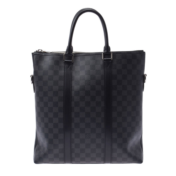 Louis Vuitton damuil graffiti Anton Tote 2WAY Black / Gree n40000 men's damey graffiti canvas tote bag a