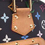 LOUIS VUITTON Louis Vuitton Multi-color Alma Black M92646 Ladies Monogram Multi-Color Handbag B Rank Used gonzo