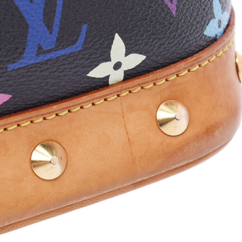 LOUIS VUITTON Louis Vuitton Multi-color Alma Black M92646 Ladies Monogram Multi-Color Handbag B Rank Used gonzo