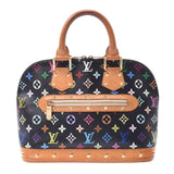 LOUIS VUITTON Louis Vuitton Multi-color Alma Black M92646 Ladies Monogram Multi-Color Handbag B Rank Used gonzo