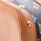 LOUIS VUITTON Louis Vuitton Multi-color Alma Black M92646 Ladies Monogram Multi-Color Handbag B Rank Used gonzo