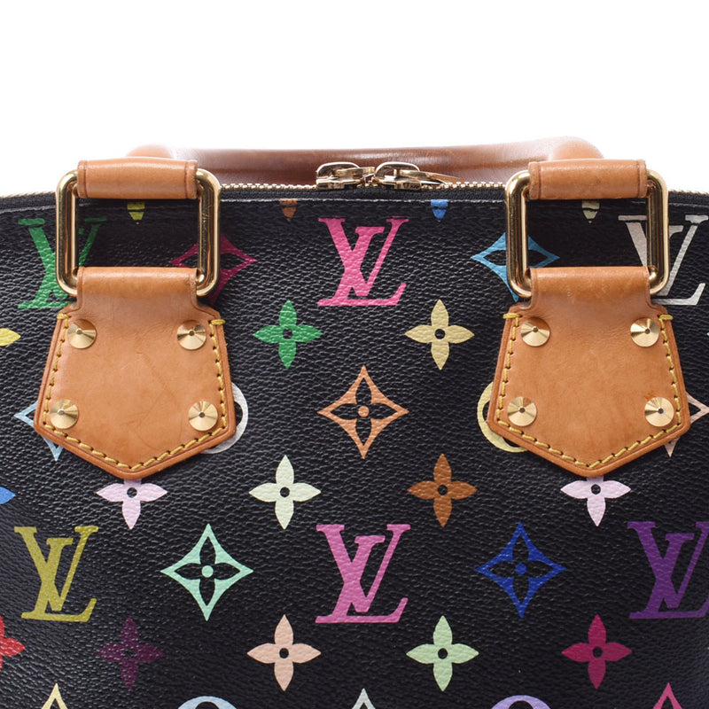 LOUIS VUITTON Louis Vuitton Multi-color Alma Black M92646 Ladies Monogram Multi-Color Handbag B Rank Used gonzo