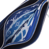 LOUIS VUITTON ルイヴィトン エスカル ポシェットドゥーブルジップ ブルー M69124 ユニセックス モノグラムジャイアントキャンバス ショルダーバッグ 新同 中古 銀蔵