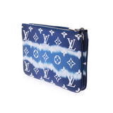 LOUIS VUITTON ルイヴィトン エスカル ポシェットドゥーブルジップ ブルー M69124 ユニセックス モノグラムジャイアントキャンバス ショルダーバッグ 新同 中古 銀蔵