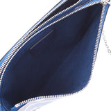 LOUIS VUITTON ルイヴィトン エスカル ポシェットドゥーブルジップ ブルー M69124 ユニセックス モノグラムジャイアントキャンバス ショルダーバッグ 新同 中古 銀蔵