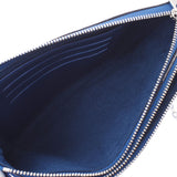 LOUIS VUITTON ルイヴィトン エスカル ポシェットドゥーブルジップ ブルー M69124 ユニセックス モノグラムジャイアントキャンバス ショルダーバッグ 新同 中古 銀蔵