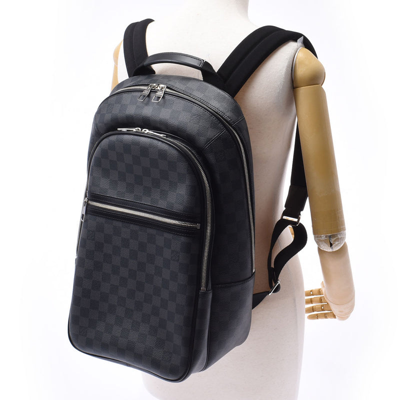 LOUIS VUITTON ルイヴィトン ダミエ グラフィット ミカエル バックパック 黒 N58024 メンズ ダミエグラフィットキャンバス リュック・デイパック Aランク 中古 銀蔵