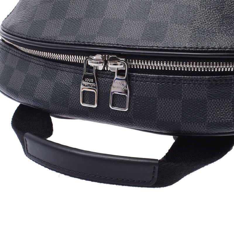 LOUIS VUITTON Louis Vuitton Damier Grafite Michael Backpack Black N58024 Men's Damier Grafite Canvas Rucksack Daypack A Rank Used Ginzo