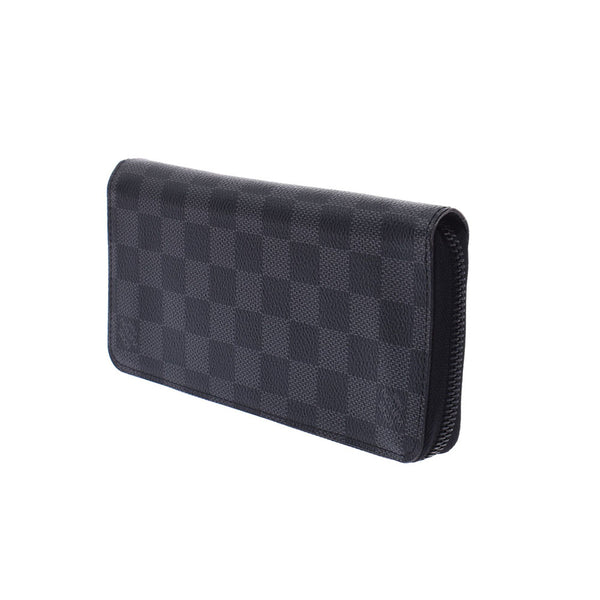 LOUIS VUITTON Louis Vitton graffiti wallet N60355 Men' s grape black N60355, canvas length, wallet, wallet, A-rank, used silver storehouse.