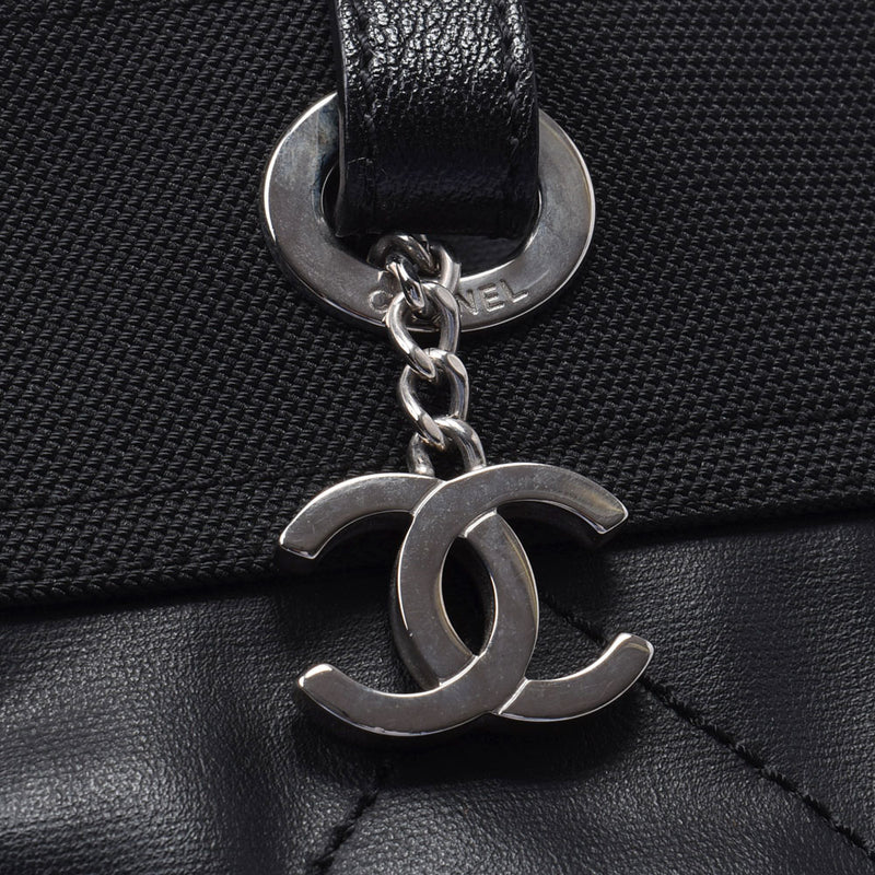 CHANEL Chanel,Palivia Ritz,Toto MM,Black Ladies,Canvas,Leather,Totobag A Rank,使用银器。