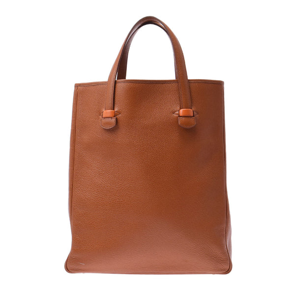 HERMES Hermes Gallop Brown A Imprint(1997年左右)Unisex Buffle船长Totobag B队伍使用银罐