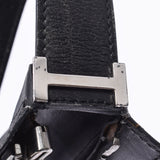 Hermes no bag bag black / cream silver metallic / clinolan one shoulder bag