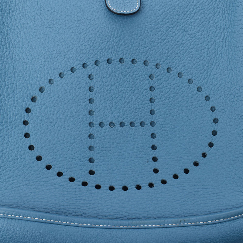 HERMES エルメス エヴリン3 ブルージーン シルバー金具 □JO刻印(2011年頃) ユニセックス トリヨンクレマンス ショルダーバッグ Aランク 中古 銀蔵