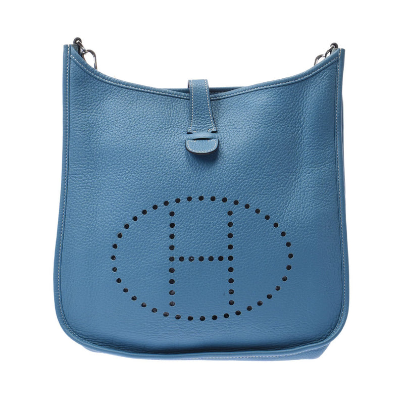 HERMES エルメス エヴリン3 ブルージーン シルバー金具 □JO刻印(2011年頃) ユニセックス トリヨンクレマンス ショルダーバッグ Aランク 中古 銀蔵