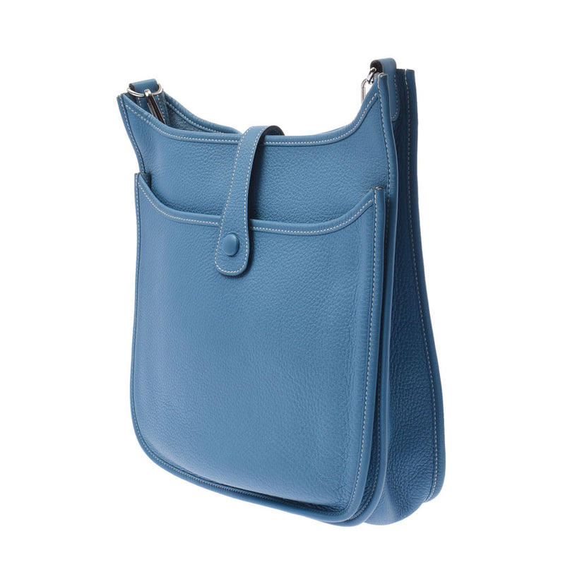 HERMES エルメス エヴリン3 ブルージーン シルバー金具 □JO刻印(2011年頃) ユニセックス トリヨンクレマンス ショルダーバッグ Aランク 中古 銀蔵