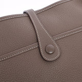 HERMES エルメス エヴリン3 PM エトゥープ シルバー金具 □M刻印(2009年頃) ユニセックス トリヨンクレマンス ショルダーバッグ ABランク 中古 銀蔵