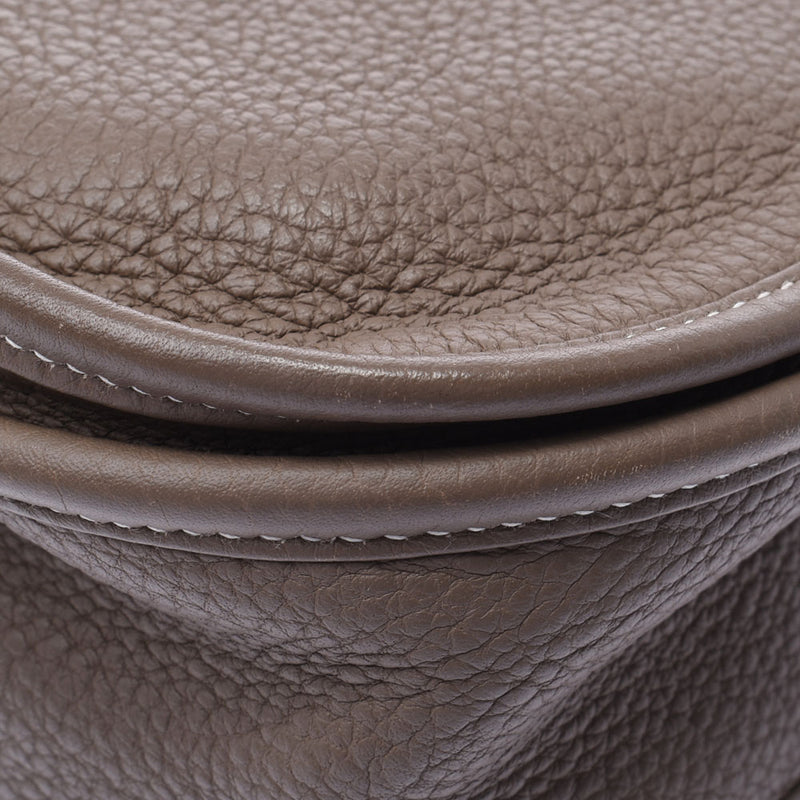 HERMES エルメス エヴリン3 PM エトゥープ シルバー金具 □M刻印(2009年頃) ユニセックス トリヨンクレマンス ショルダーバッグ ABランク 中古 銀蔵