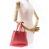 Hermes Hermes Picon Lock MM Rose Jaipur Silver Bracket □ P Engraved (around 2012) Ladies Triyo Clemance Handbags AB Rank Used Sinkjo