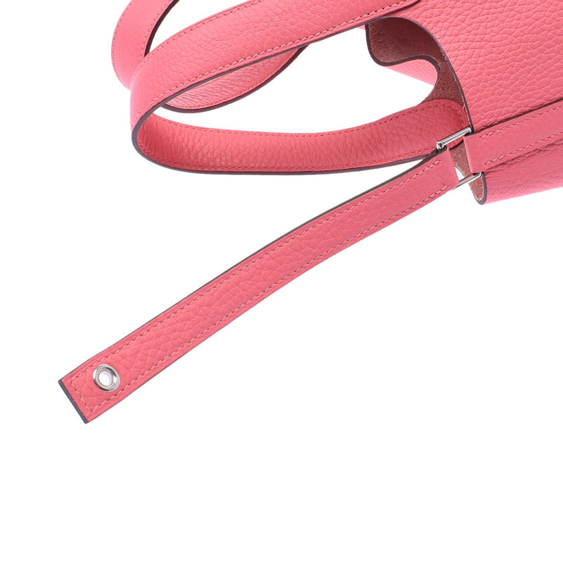 Hermes Hermes Picon Lock PM Rose Azale Silver Bracket A Engraving (around 2017) Ladies Triyo Clemance Handbag Unused Silgrin