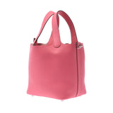 Hermes Hermes Picon Lock PM Rose Azale Silver Bracket A Engraving (around 2017) Ladies Triyo Clemance Handbag Unused Silgrin