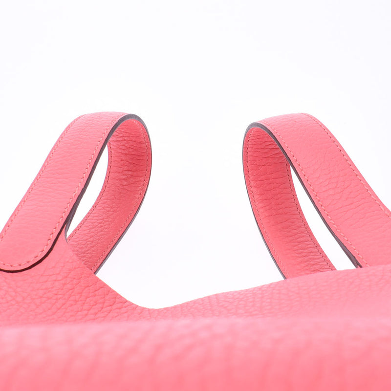 Hermes Hermes Picon Lock PM Rose Azale Silver Bracket A Engraving (around 2017) Ladies Triyo Clemance Handbag Unused Silgrin