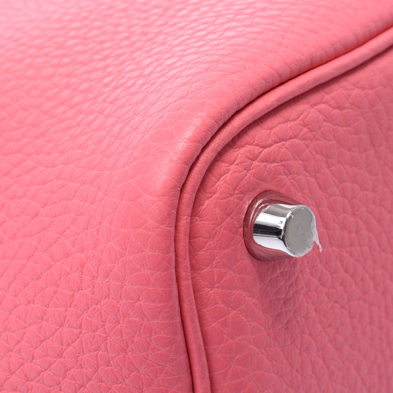 Hermes Hermes Picon Lock PM Rose Azale Silver Bracket A Engraving (around 2017) Ladies Triyo Clemance Handbag Unused Silgrin