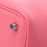 Hermes Hermes Picon Lock PM Rose Azale Silver Bracket A Engraving (around 2017) Ladies Triyo Clemance Handbag Unused Silgrin