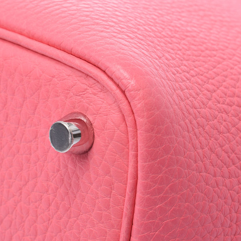 Hermes Hermes Picon Lock PM Rose Azale Silver Bracket A Engraving (around 2017) Ladies Triyo Clemance Handbag Unused Silgrin