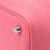 Hermes Hermes Picon Lock PM Rose Azale Silver Bracket A Engraving (around 2017) Ladies Triyo Clemance Handbag Unused Silgrin