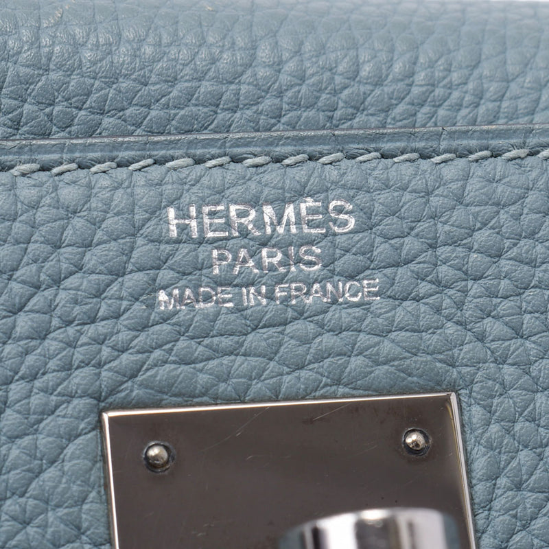 HERMES エルメス ケリー 32 内縫い 2WAY シェル シルバー金具 □M刻印(2009年頃) レディース トリヨンクレマンス ハンドバッグ Bランク 中古 銀蔵